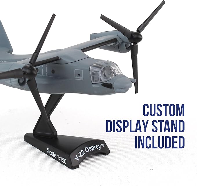 Daron Worldwide Trading V-22 Osprey Vehicle (1:150 Scale), Black