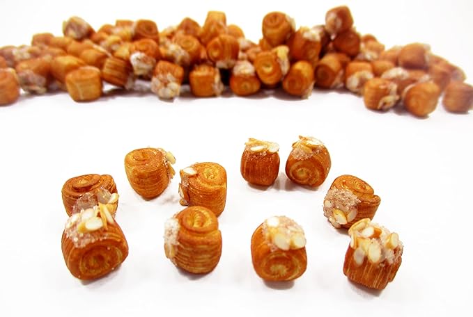 Lot 10 Loose Pastry Swirl Almond Toped Dollhouse Miniature Food Deco 11278