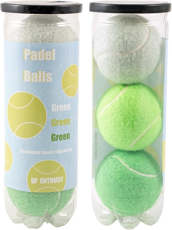 QF ENTHUSY Pink Tennis Balls, 3 Pack Colored Tennis, Suitable for Beginner, Training, Matches & Practice Sessions
