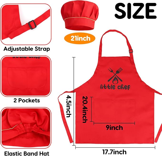Kids Grill Playset Kitchen Toys with Apron Hat for Cooking Food Smoke Light Outdoor Pretend Play Accessories BBQ Outside Camping Barbecue Toddler Boy Toy 3 4 5 Year Old 4-8 Birthday Gift Valentine