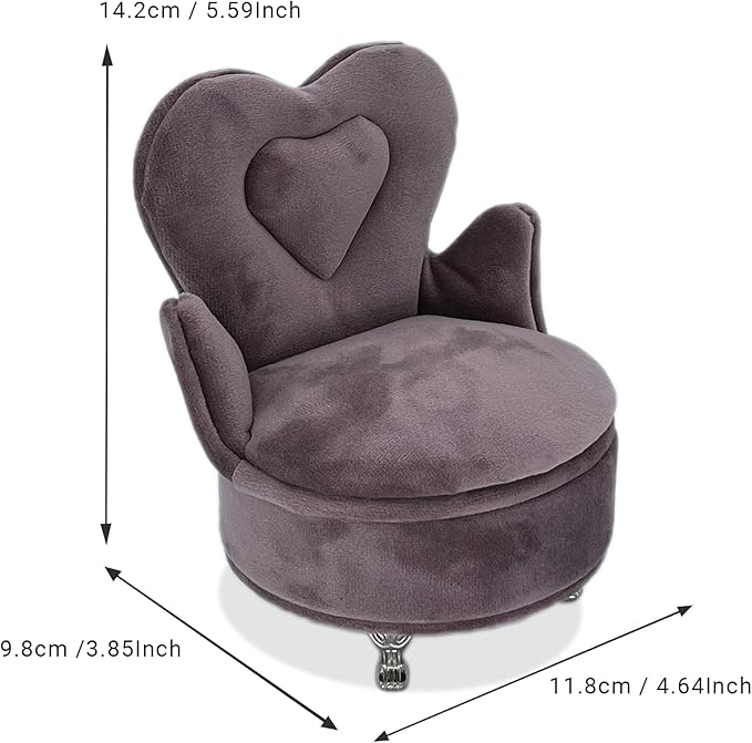 Yikko 1/6 Sofa Cushions for Dollhouse Living Room or Bedroom Decor, 12inch Dolls Accessories, Furniture for Blythe-Doll, Gift for Women Jewelry Box(X36-YC05)