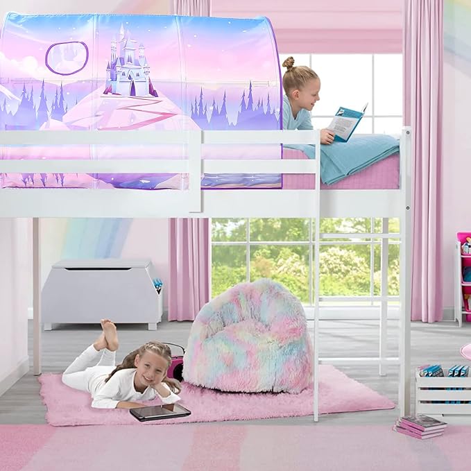 Bed Tent for Kids Lucky Castle Bed Tent Foldable Game House for Children Play Tents for Girls Boys Sleeping Canopy Playhouse