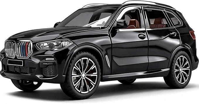 Toy Cars Compatible for X5 1/32 Metal Model Car Toys with Light and Sound Pull Back Collectible Model for Kids Gift Toy(Black)