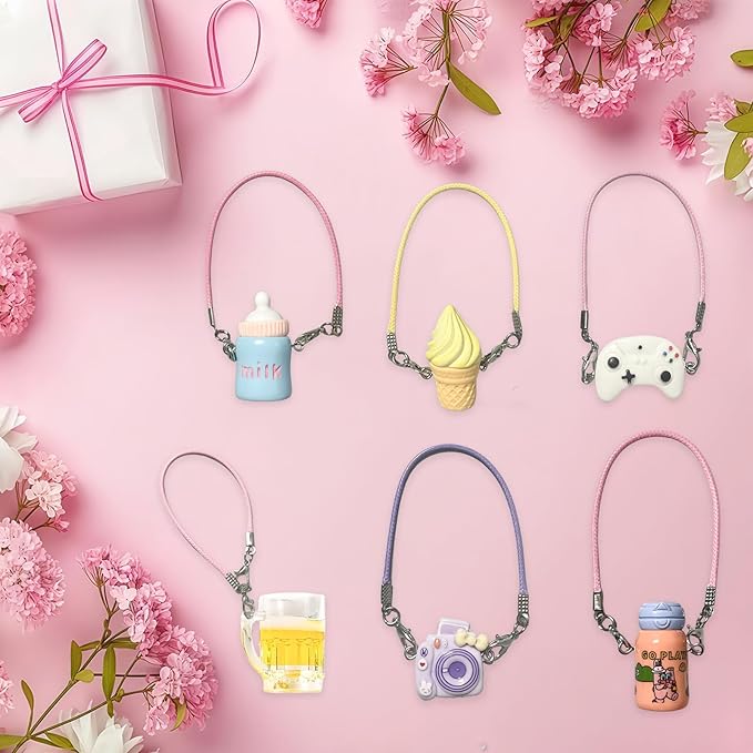 VPDSLABUBU Accessories for 3.9-6.7 Inch (10-17cm)Dolls,There are 7 Mini Accessories in Total,Including Models of Kettle, Game Console Handle,Ice Cream, Beer Cup, Camera, and A Bell,Meet your DIY needs