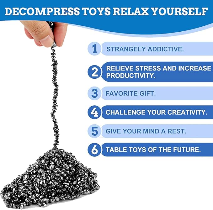 550pcs Desk Fidget Toys for Adults,Stress & Anxiety Relief, Sensory Fidget Toys for Office, ADHD, Autism,Ideal Gift (Black)