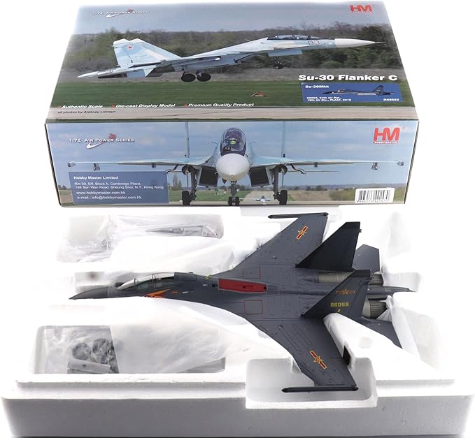 Hobby Master | 1:72 Scale Diecast Military Aircraft Replica | Su-30Mkk 20796, 5th Air Rgt., 18th Air Div., PLAAF, 2016 | Model HA9553