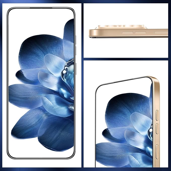 OEJBK 16PROMA X Smartphone New Upgrade 16GB+512GB/6.99" Display 68+108MP Zoom Camera,Tempered Glass Finish, 7000mAh Android 14 Smartphone (Desert Titanium)