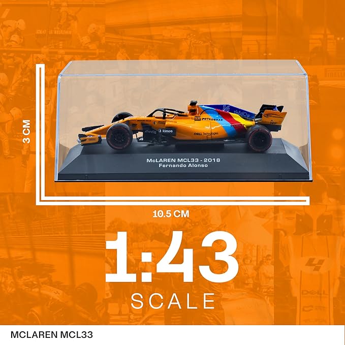 1:43 F1 Team MCL33-2018 Collection Formula 1 Race # Model Inspired by Fernando Alonso Diecast Collectible Model