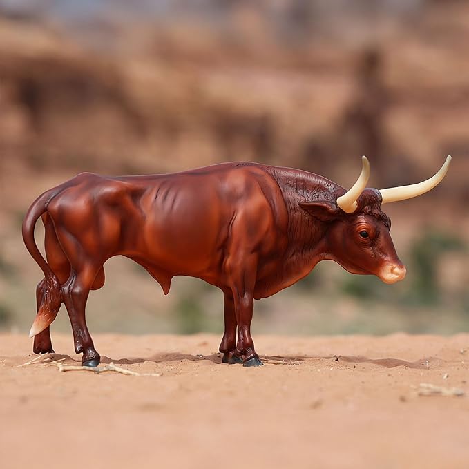 Breyer Horses Traditional Series |Texas Longhorn Bull | Breyer Animals | Horse Figurine | 11.5" L X 8.5" H | Model #B-TR-10329