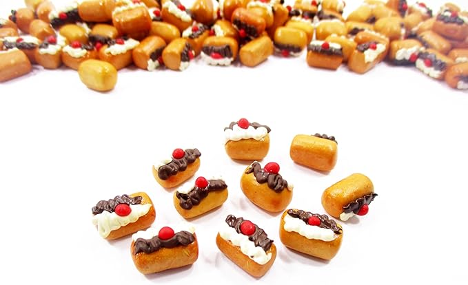 Dollhouse Miniature Food 10 French Cream Eclair 3574