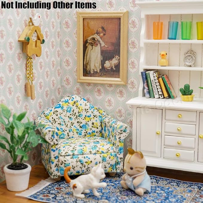 Odoria 1/12 Miniature Framed Wall Art Picture Painting Dollhouse Accessories