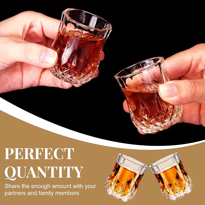 Meanplan Mini Shot Glasses Set Tasting Glasses Heavy Base Clear Shot Cup Cute Cordial Mini Wine Cups for Serving Whiskey, Wine, Juice (1.7oz,60 Pcs)