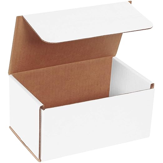 Box USA BM854 8"L x 5"W x 4"H, White (Pack of 50)