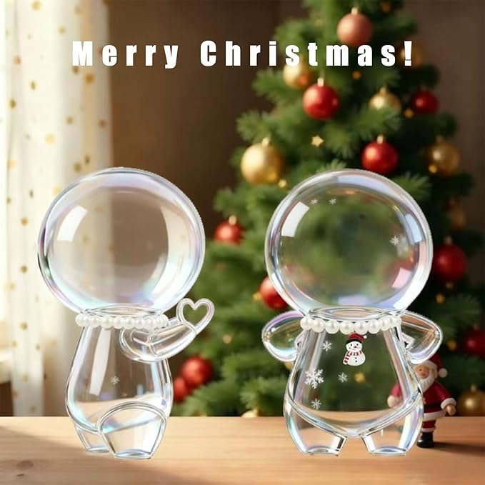 VPDSLABUBU Accessories for 3.9-6.7In(10-17cm) Dolls,8 Pcs Accessories,Including 1 Pearl Necklace,5 Christmas Collection Pendants,and 2 Spring Clips,Meet Your DIY Needs(Christmas)