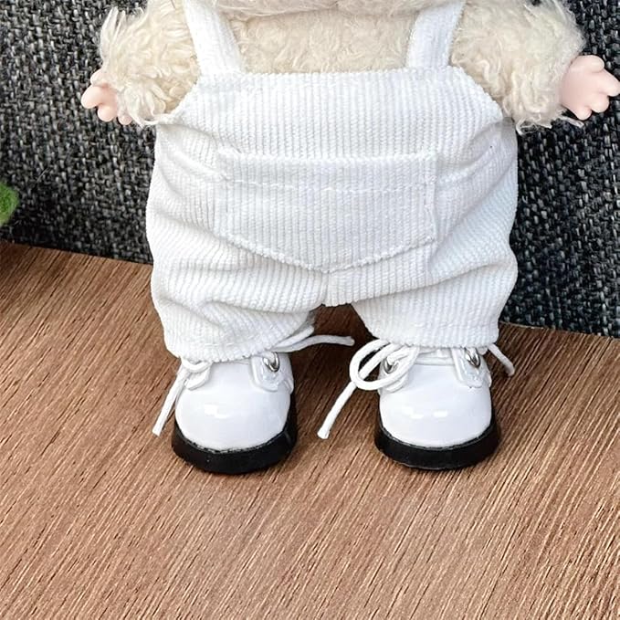 Compatible with Labubu Doll Shoes for 17cm Doll,Shoes Used for Labubu Accessories (P-White)
