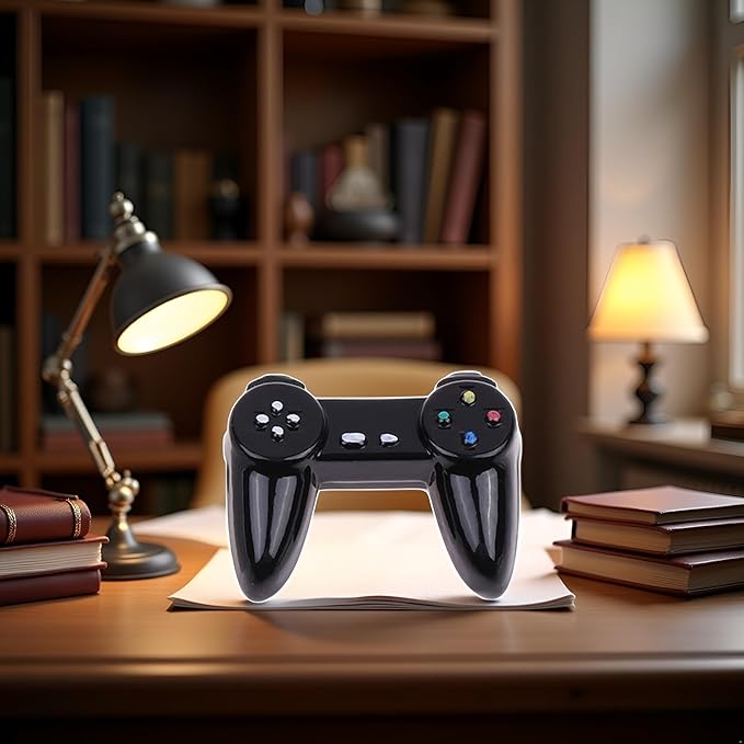 Black Dollhouse Model Gamepad Model Gamepad Dollhouse Wireless Game Controller Dollhouses Decoration 1:12 Dollhouses Décor