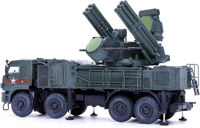 Motor city classics Panzerkampf | 1:72 Scale Model Collectible Military Diecast | Pantsir-S1 Air Defense System Victory Day Parade | Model 12214PB