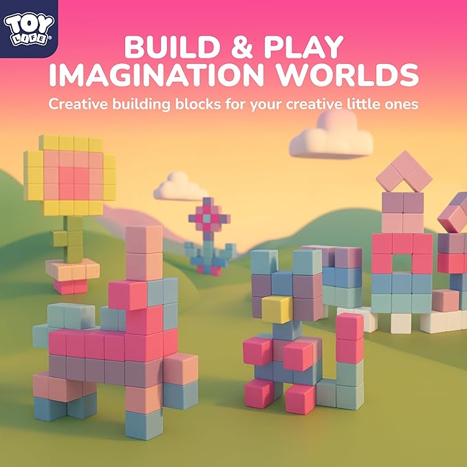 TOY Life 64 Pcs Magnetic Blocks for Kids Ages 3-5, Magnet Building Blocks for Toddlers, Magnetic Blocks for Kids Ages 4-8 Girls & Boys, Educational Learning Building Toys for Age 3 4 5 6 7 8-12