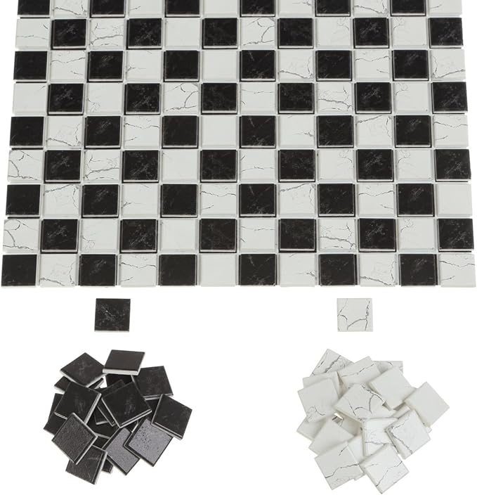 150 pcs, Dollhouse Flooring, 1:12 Scale Doll House Tiles, Miniature Checkerboard Floor, REDUCIO!