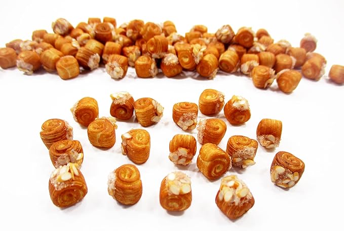 Lot 10 Loose Pastry Swirl Almond Toped Dollhouse Miniature Food Deco 11278