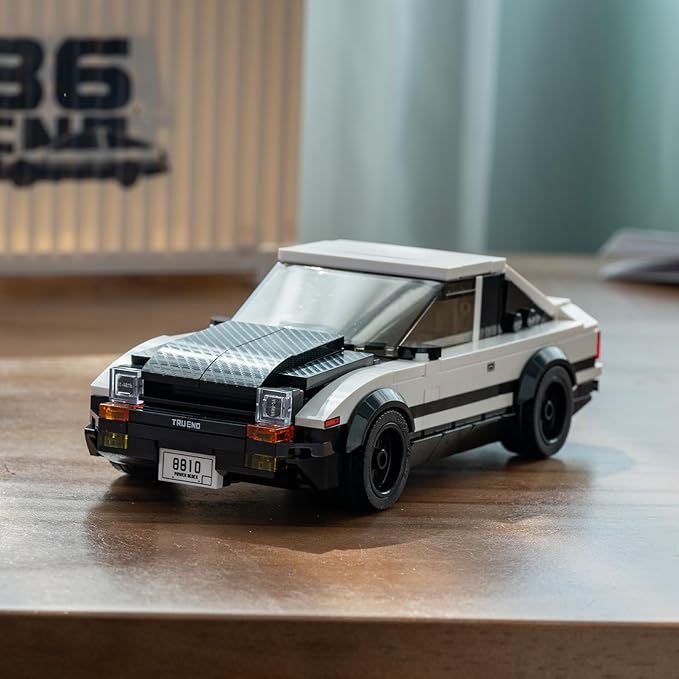 TOYOTA AE86 Trueno Building Car Sets with Display Container,TOYOTA Officially Licensed, Compatible with Speed Champions, Collectible Racing Car Building Toys for Adults and Kids Boys Ages 8-16(327PCS)