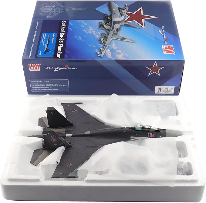 Hobby Master | 1:72 Scale Diecast Military Aircraft Replica | Su-35S Flanker E Red 03/RF-95242, 23rd IAP, 303rd DPVO, 11th Air Army, VKS | Model HA5712