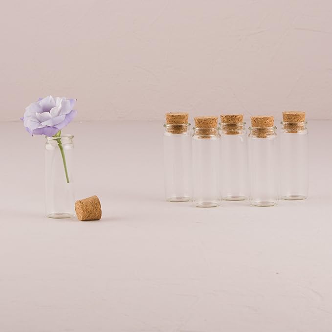 Weddingstar Mini Clear Glass Bottle with Cork