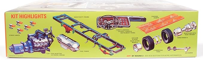AMT Ford LN 8000 Race Car Hauler 1:25 Scale Model Kit