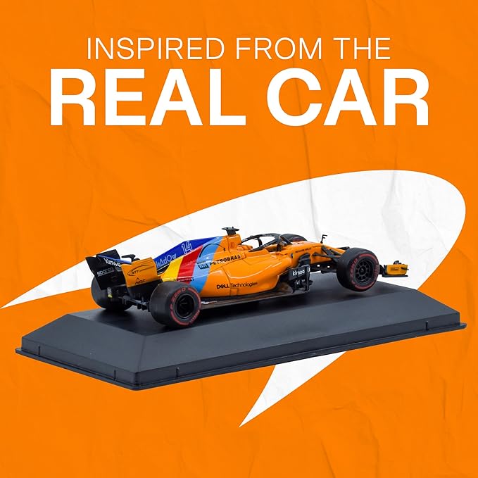 1:43 F1 Team MCL33-2018 Collection Formula 1 Race # Model Inspired by Fernando Alonso Diecast Collectible Model