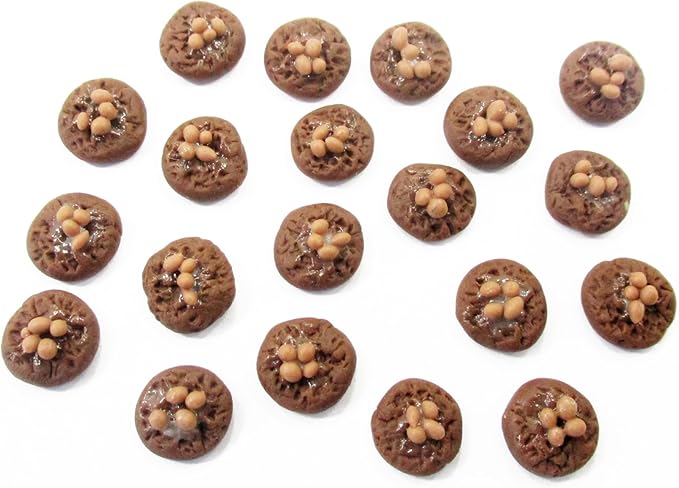 DollHouse Miniatures Food Lot 10 Loose Chocolate Chip Cookie Supply 12476