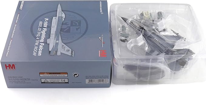 Hobby Master | 1:72 Scale Diecast Military Aircraft Replica | F-16V Fighting Falcon 6637, 22 TFG, ROCAF (w/6 x GBU-12) | Model HA38057