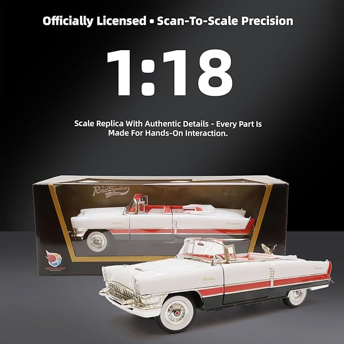 1955 Packard 1/18 Scale Die-Cast Metal Model Alloy Toy Cars with Display Case, with Opening Doors, for Kids Men and Teens Dad 14+ Year
