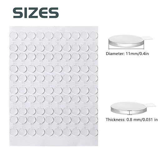 Adhesive Stick dots Two-Sided Sided Mounting Putty Stick Tack for Wall Hanging Crafts Balloons Festival Party Decorations,Clean Removable(0.4"*0.4"-400)