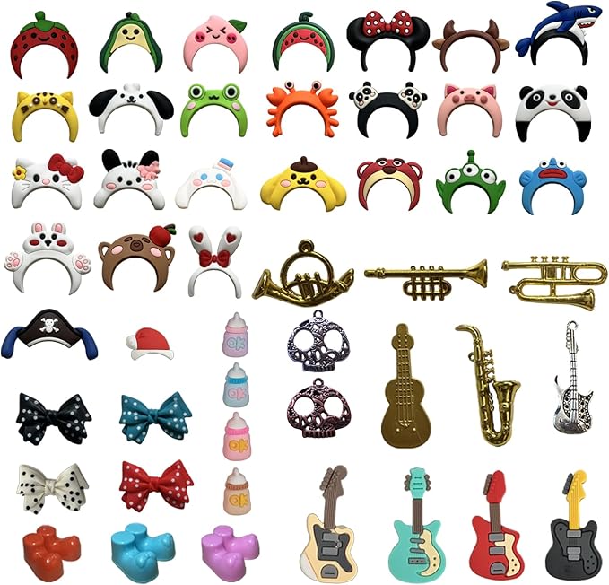 ZJXRMY Rubber Duck Accessories 49PCS - Decorations for Rubber Duck - Cute Accessories for Rubber Duck DIY (Stick On)