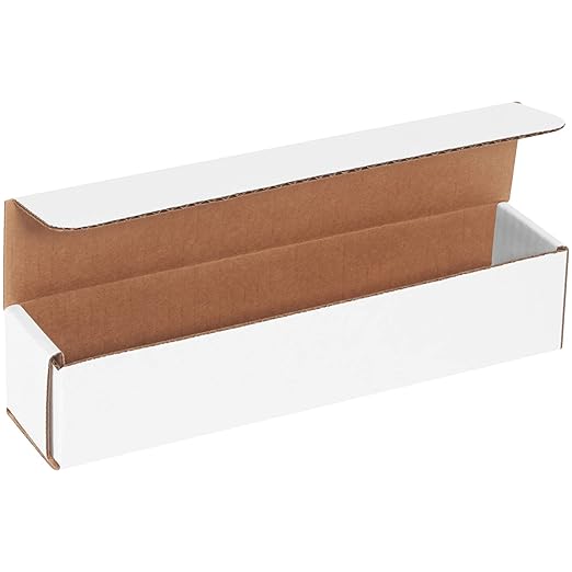 Box USA BM1022 10"L x 2"W x 2"H, White (Pack of 50)