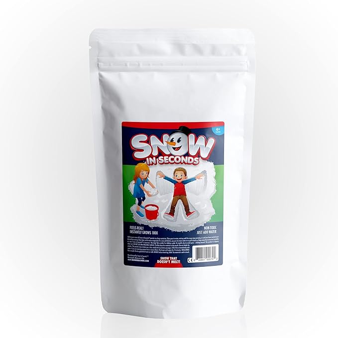 Snow in Seconds Jumbo Instant Snow Fake Artificial Snow (30 Gallon) As Seen on Shark Tank