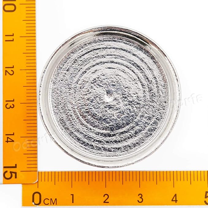Odoria 1/6 Miniature Cake Stand Dollhouse Decoration Accessories, Silver