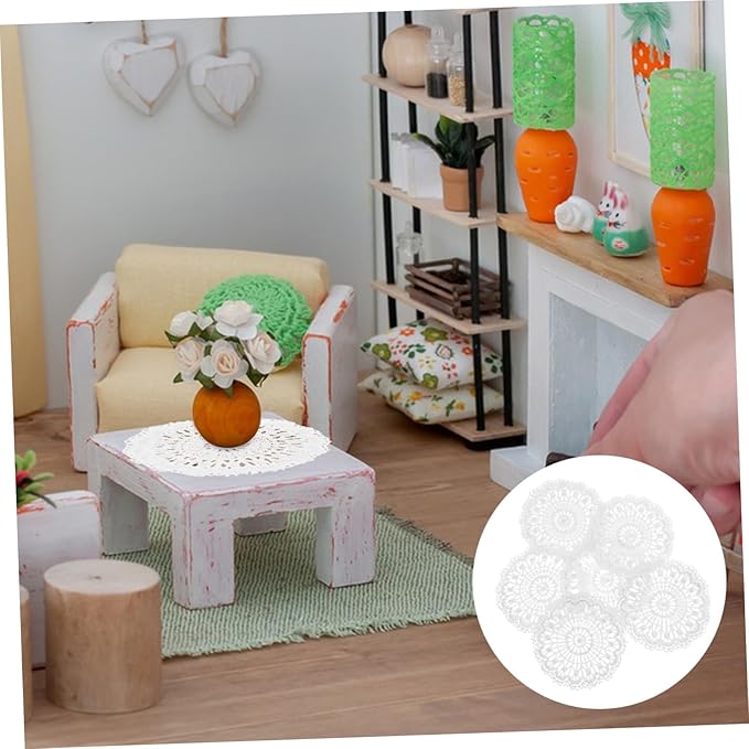 6Pcs Scale House Decor Doll Accessory for Craft Projects and Collectors