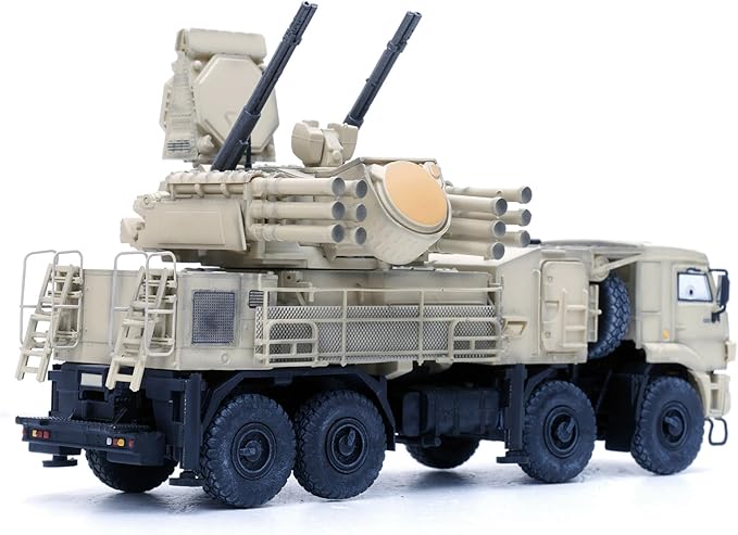 Panzerkampf | 1:72 Scale Model Military Diecast | Pantsir-S1 air Defense System Sand Color Scheme,Syrian Goverment Force | Model 12217PB