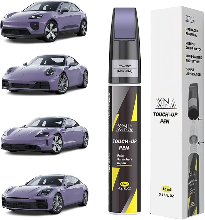 XNA Provence(M4C/6M) for Porsche Touch Up Paint, Car Scratch Remover for Nicks and Chips Repair, 2-In-1 Quick & Easy Fix Car Scratch Repair Kit with Exact Color-Matched
