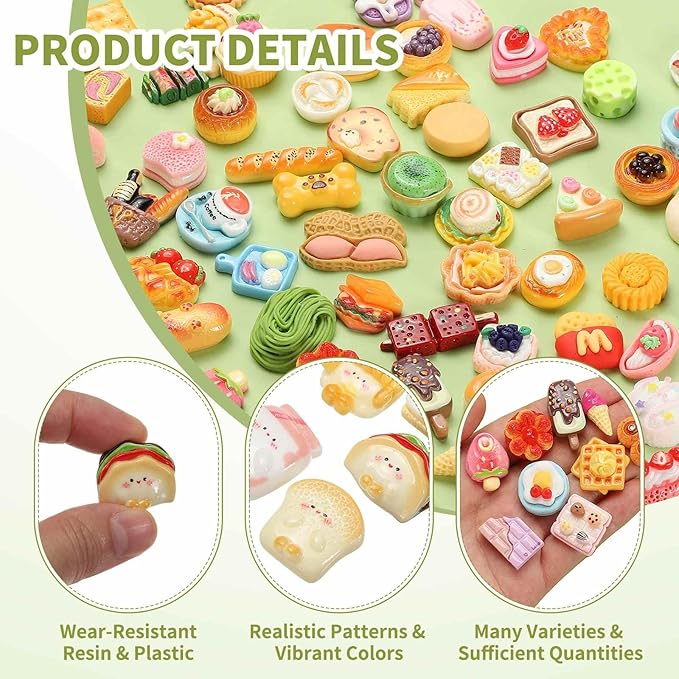 Dollhouse Miniature Food, Cute Mixed Dumpling Figures Toys Mini Resin Foods Trinkets for Pretend Play Kitchen Cooking Game & Doll House Decor (Mixing Colors, 20pcs)