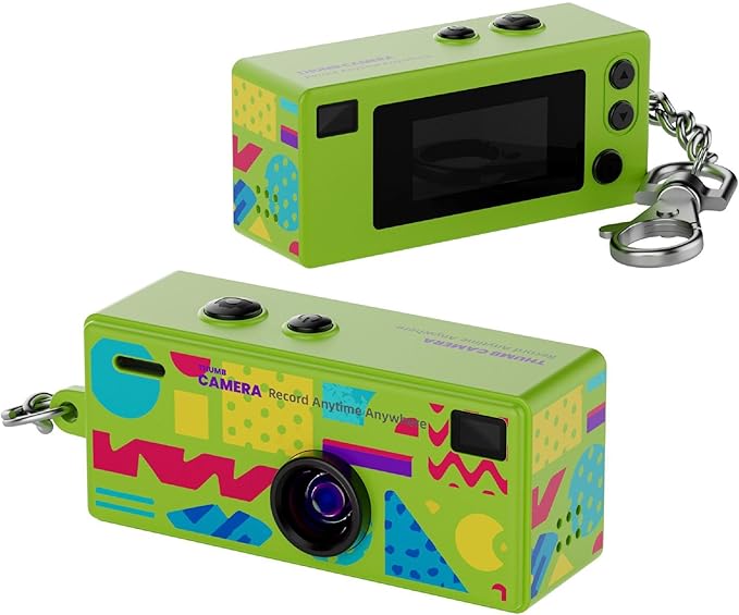 Mini Camera Keychain, 1984 Retro Portable Thumb Camera, Keychain Cameras