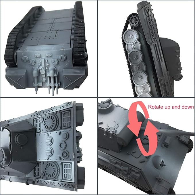 Kvvdi 4 Sets Upgrade 3D Puzzles Plastic Model Toy Tank Kit for Adults, Military Tiger Tank, Premium Scale Model Tanks Kits Collection