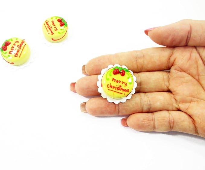 Dollhouse Food Supply 1 Cake 2 cm Christmas Seasonal Dollhouse Miniature 14930