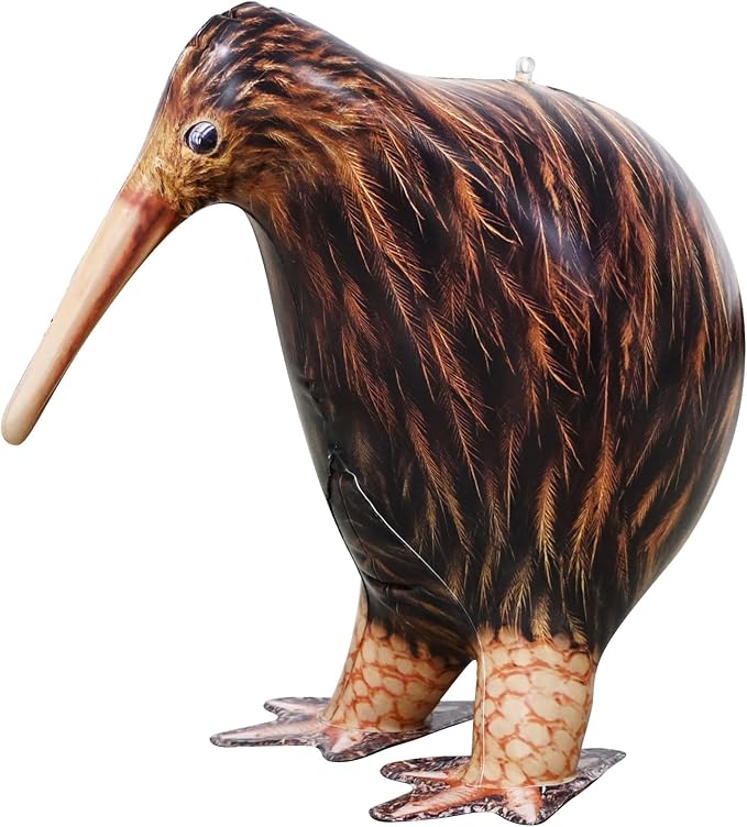 Jet Creations 18" L Inflatable Kiwi Bird, Brown Tan, Realistic Wildlife Animal Figure, for Theme Parties, Pool Fun, Home Yard Décor, Bird Toy for Kids Thanksgiving Christmas Winter
