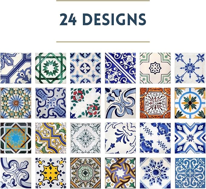 150 pcs, Dollhouse Flooring, 1:12 Scale Doll House Tiles, Miniature Checkerboard Floor, REDUCIO! (Mediterranean Patterns)