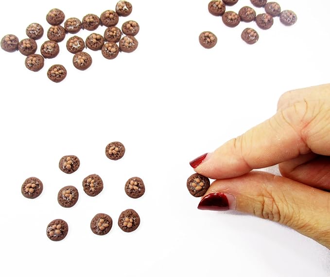DollHouse Miniatures Food Lot 10 Loose Chocolate Chip Cookie Supply 12476