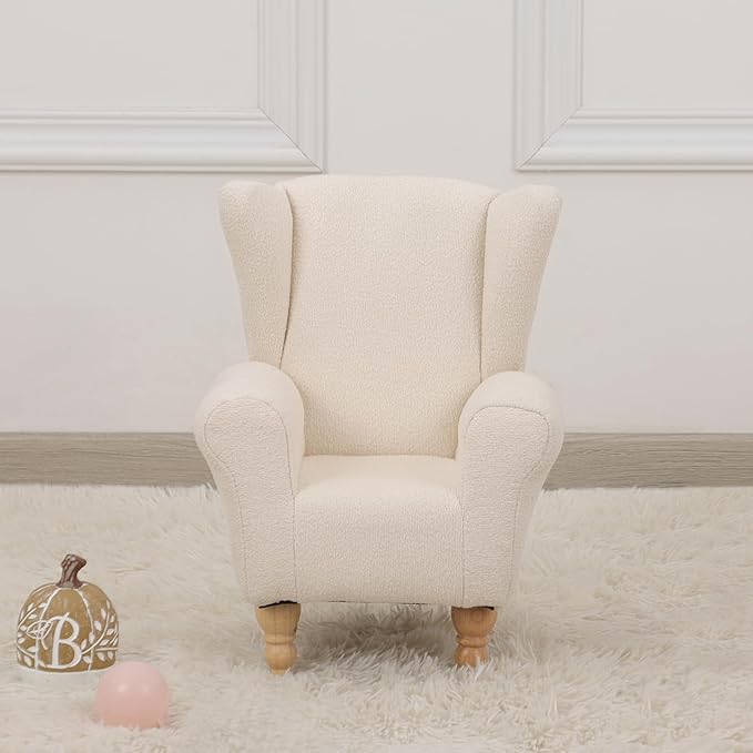 Doll Miniature Sofa, Mini Sofa&Armchair for Dollhouse Furniture,Doll Sofa Chair for Decorating Dollhouse Livng and Bed Room (4.8" Wx6.3 D) (Beige)