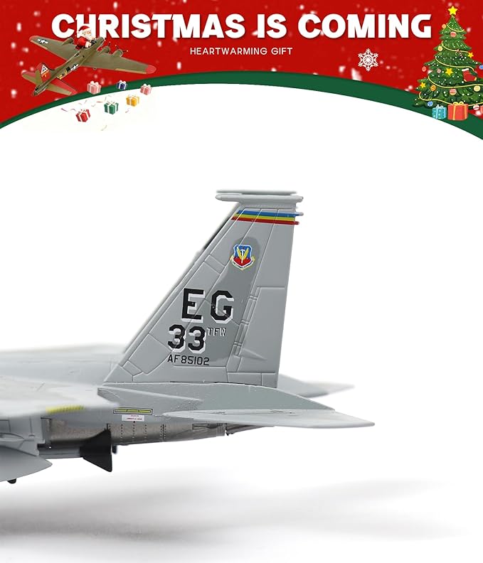 F-15C American Eagle Aircraft Model is a Twin-Engine 1:100 Metal die-cast Fighter Jet Model, Suitable for Collection and Gift-Giving Purposes.