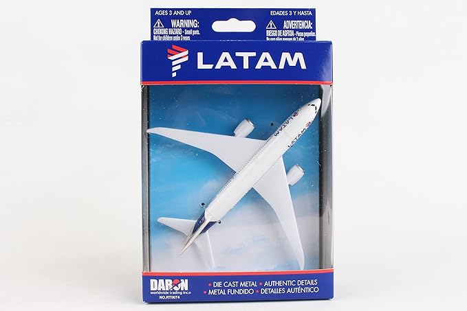 Daron Toy Airplane – Latam – Die-Cast Metal Model Airplane Toy with Plastic Parts for Kids Ages 3+